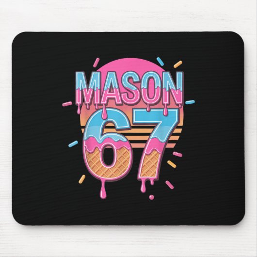 Mason 67 ミーム アイスクリーム Bysebyll Drip マウスパッド (正面)