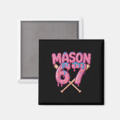 Mason 67 楽しいアイスクリームしたまわり Bysebyll ミーム マグネット (正面/裏面)