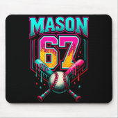 Mason 67 Funny Ice Cream Drip Baseball Ice Cream D マウスパッド (正面)