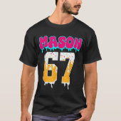 Mason 67 Funny Ice Cream Drip Baseball Ice Cream D Tシャツ (正面)