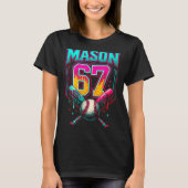 Mason 67 Funny Ice Cream Drip Baseball Ice Cream D Tシャツ (正面)