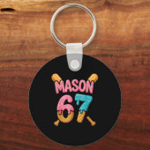 Mason 67 Ice Cream Drip Baseball  キーホルダー (正面)