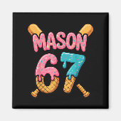 Mason 67 Ice Cream Drip Baseball  マグネット (正面)