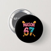 Mason 67 Ice Cream Drip Baseball  缶バッジ (正面&裏面)
