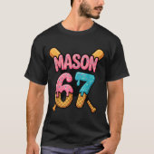 Mason 67 Ice Cream Drip Baseball Tシャツ (正面)