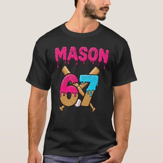 Mason 67 Ice Cream Meme Funny Six Seven mason ice  Tシャツ (正面)