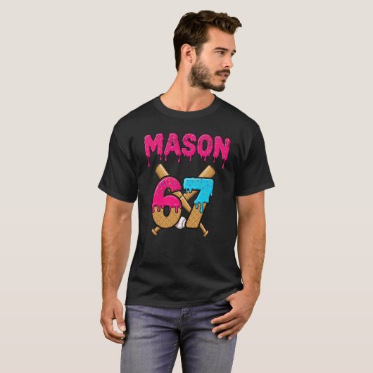 Mason 67 Ice Cream Meme Funny Six Seven mason ice  Tシャツ (正面フル)
