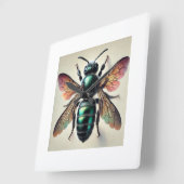 mason bee 081024IREF247 - Watercolor スクエア壁時計 (傾斜)