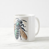 Mason Bee 161024IREF237 - Watercolor コーヒーマグカップ (正面右)