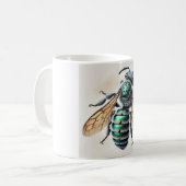 Mason Bee 161024IREF237 - Watercolor コーヒーマグカップ (正面左)