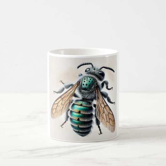Mason Bee 161024IREF237 - Watercolor コーヒーマグカップ (中央)