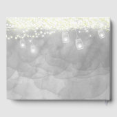 Mason JarエレガントがStarsの結婚写真の下 ゲストブック (裏面)