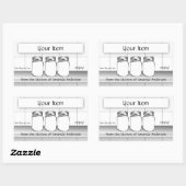 Mason Jarカスタムアイテムモデル製品ラベル 長方形シール (シート)