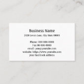 Mason JarカスタムYourアイテモダンム 名刺 (裏面)