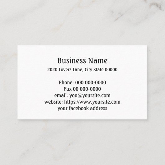 Mason JarカスタムYourアイテモダンム 名刺 (裏面)