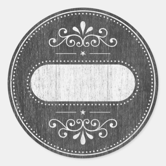 Mason Jarラベル – chalkboardシリーズ ラウンドシール (正面)