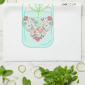 Mason Jar:愛の聖句 キッチンタオル (折り畳み)