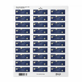 Mason Jar on String Lights住所 シール (フルシート)