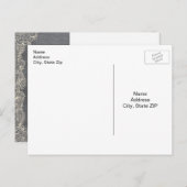 Mason Jar RSVP素朴ポストカードの反転 インビテーションポストカード (正面/裏面)