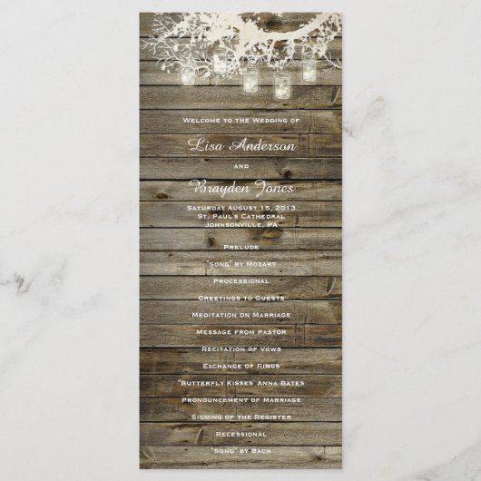 Mason Jar String Lightsツリープロ素朴グラム プログラム (正面)