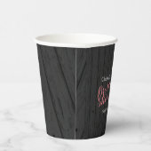 Mason Jar Stylish Rose Bridal Shower  紙コップ (右)