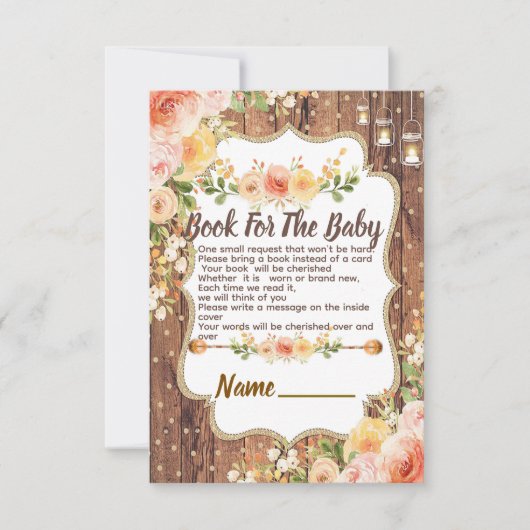 Mason Jar with a rustic flowers book for the  card サンキューカード (正面)