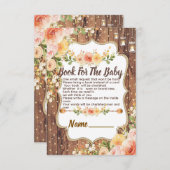 Mason Jar with a rustic flowers book for the  card サンキューカード (正面/裏面)