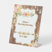 Mason Jar with a rustic flowers book for the  card 台座サイン (正面)