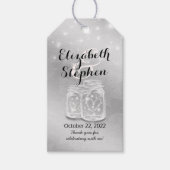 Mason Jarsモダン String Lights結婚に感謝 ギフトタグ (正面)
