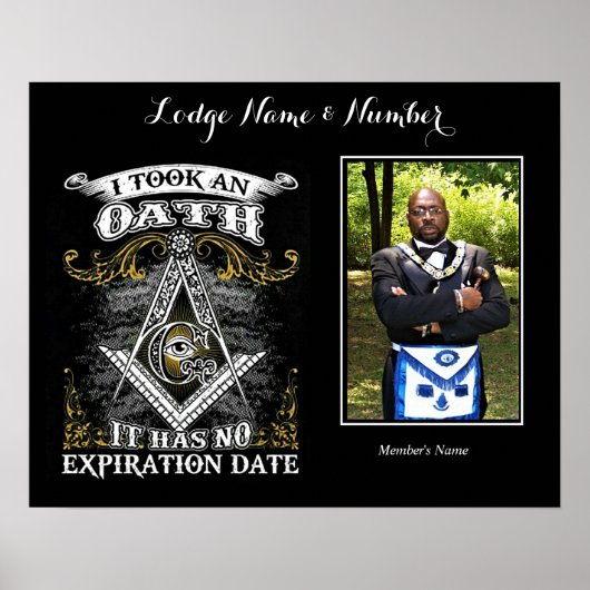 Mason Personalize Photo Poster ポスター (正面)