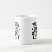 Mason Stone Strong Custom Name Mug コーヒーマグカップ (中央)