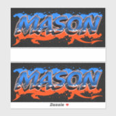 Mason Vorname Name Graffiti Aufkleber Sticker シール (シート)