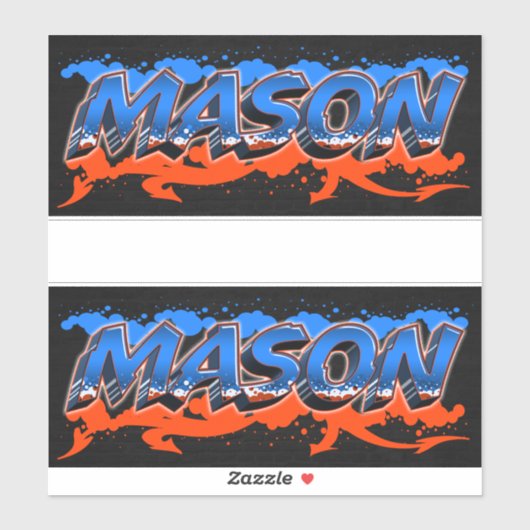 Mason Vorname Name Graffiti Aufkleber Sticker シール (シート)