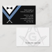 Masonic名刺 | Freemason Officer Jeweles 名刺 (正面/裏面)