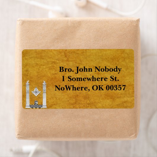 Masonic宛名ラベル ラベル (インサイチュ)