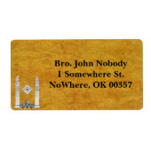 Masonic宛名ラベル ラベル (正面)