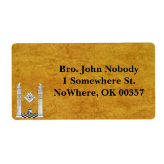 Masonic宛名ラベル ラベル
