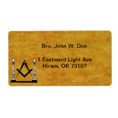 Masonic宛名ラベル ラベル (正面)