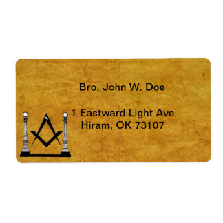 Masonic宛名ラベル ラベル