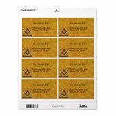 Masonic宛名ラベル ラベル (フルシート)