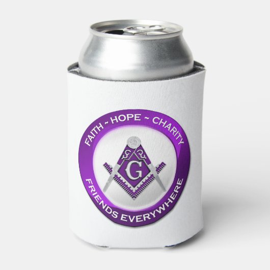 Masonic Cooler Purple 缶クーラー (缶正面)