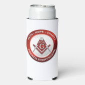 Masonic Cooler Red スリム缶クーラー (Seltzer裏面)