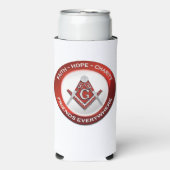 Masonic Cooler Red スリム缶クーラー (Seltzer正面)