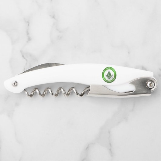Masonic Corkscrew Green ソムリエナイフ (裏面)