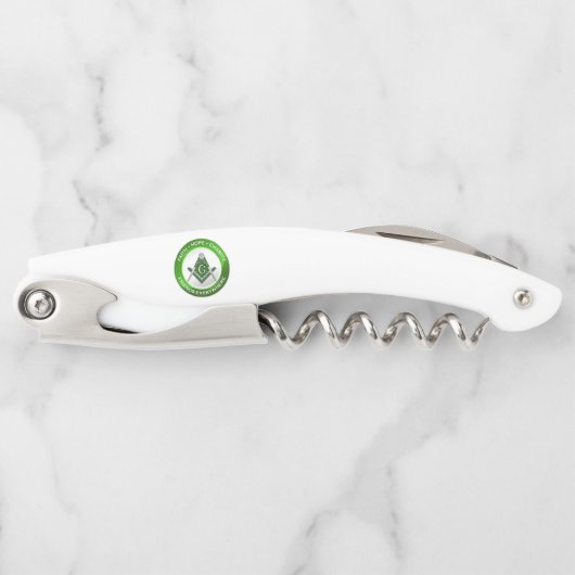 Masonic Corkscrew Green ソムリエナイフ (正面)