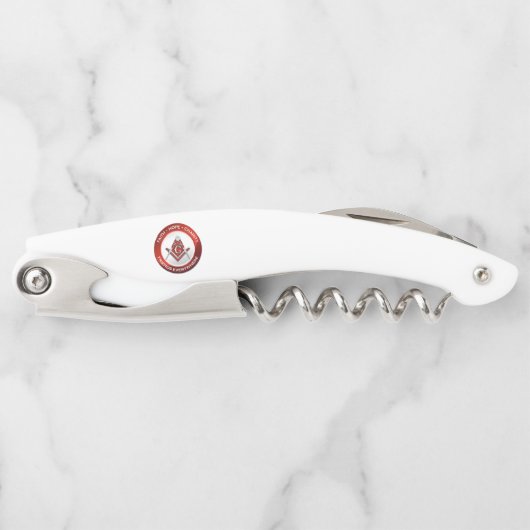 Masonic Corkscrew Red ソムリエナイフ (正面)
