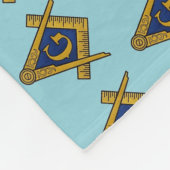 Masonic Freemasons Square and Compass フリースブランケット (角)