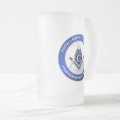 Masonic Frosted Mug フロストグラスビールジョッキ (正面右)