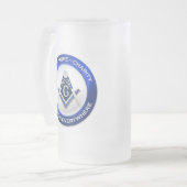 Masonic Frosted Mug フロストグラスビールジョッキ (正面左)