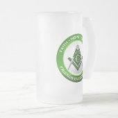 Masonic Frosted Mug フロストグラスビールジョッキ (正面右)